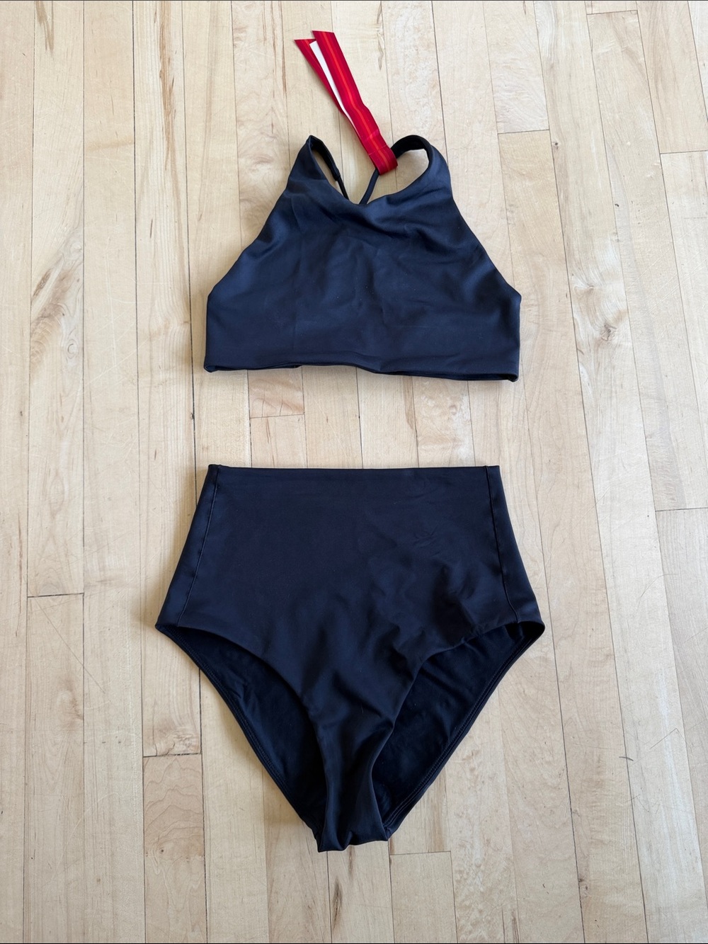 Left On Friday Black High Hi Top and High Waisted Bottom